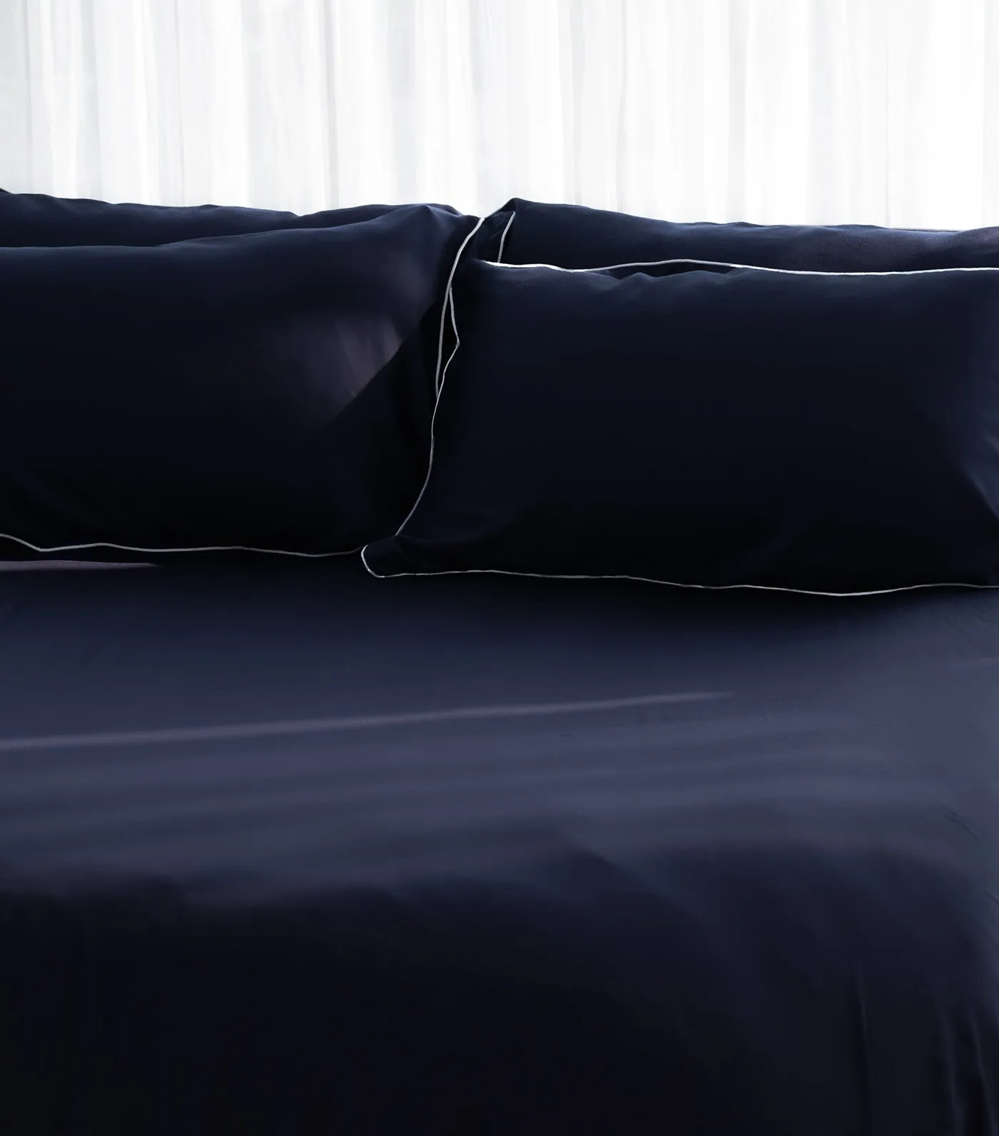 100% Organic Bamboo Lyocell 3pc Sheet Set Navy