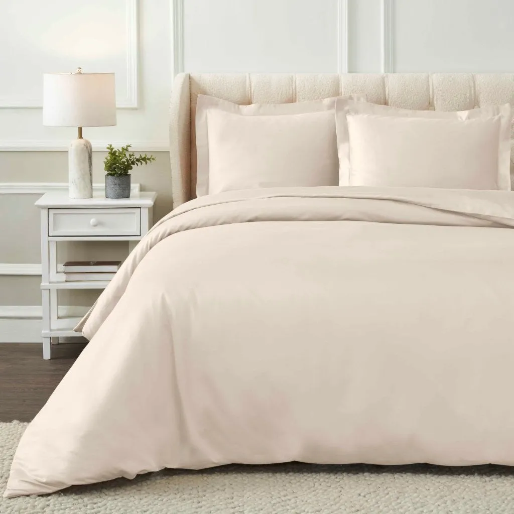 1200 Thread Count Egyptian Solid Cotton Duvet Cover Set