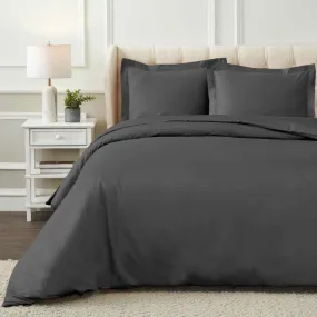 1200 Thread Count Egyptian Solid Cotton Duvet Cover Set