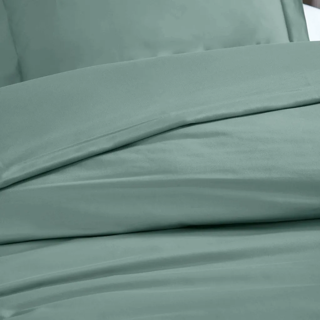 1200 Thread Count Egyptian Solid Cotton Duvet Cover Set