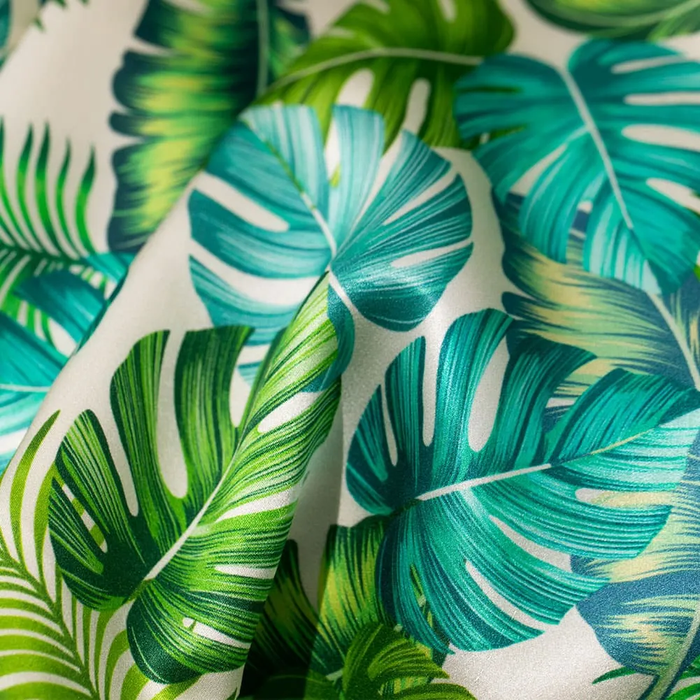 19 Momme Monstera Silk Pillowcase