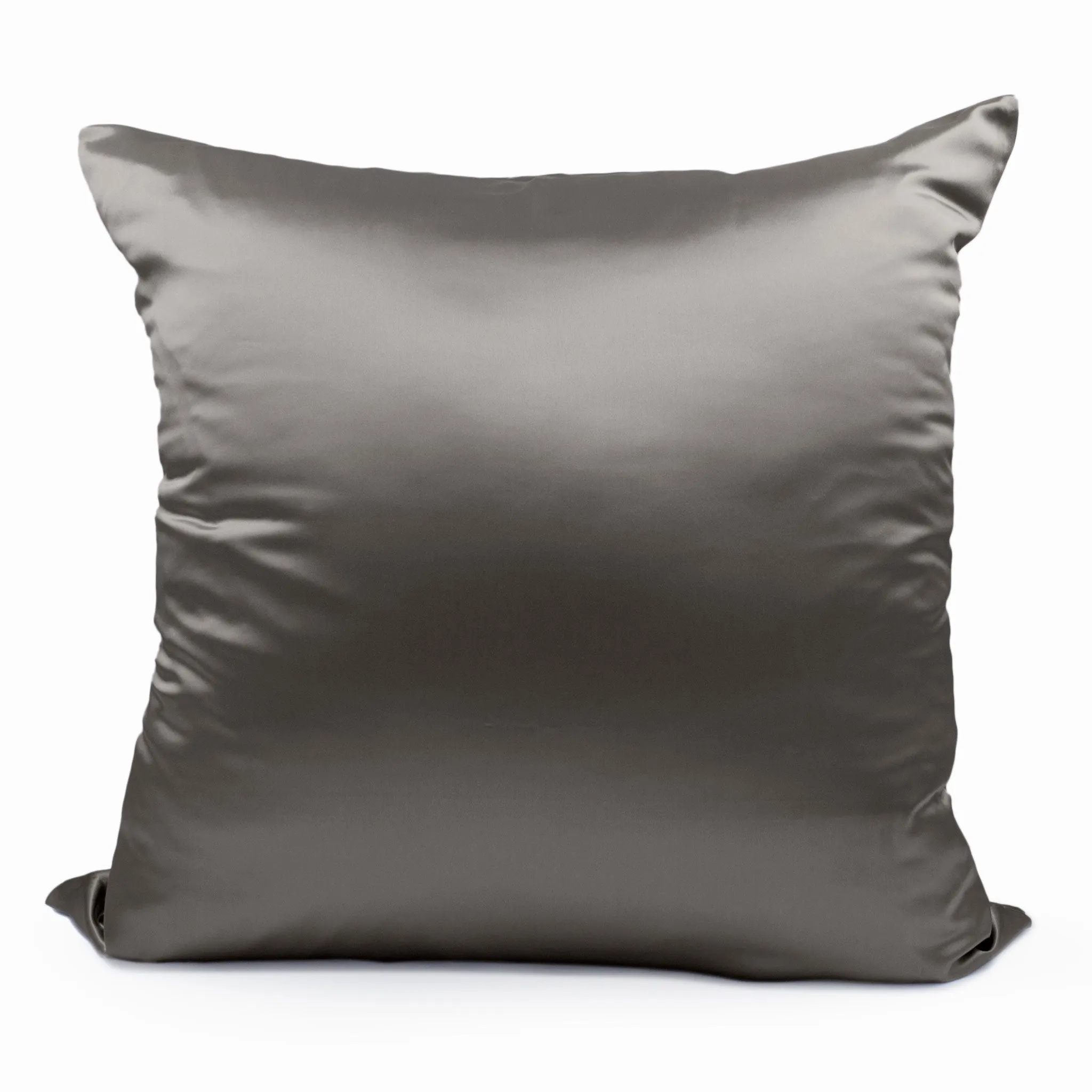 22 Momme Silk Euro Sham - Gunmetal