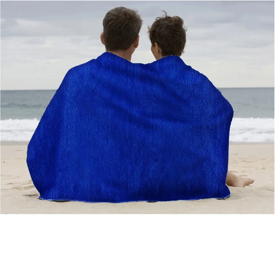 30" x 60" Large Terry Velour Beach Towel (6 Pack) - QV3060