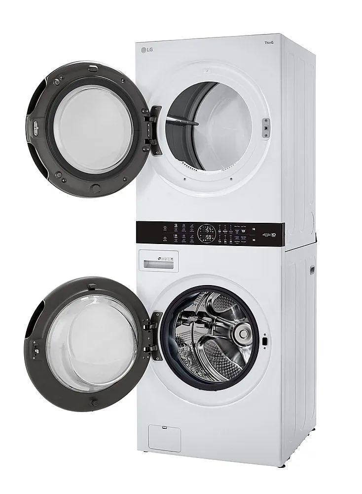 4.5 Cu. Ft. HE Smart Front Load Washer and 7.4 Cu. Ft. Gas Dryer WashTower with Steam and Built-In Intelligence