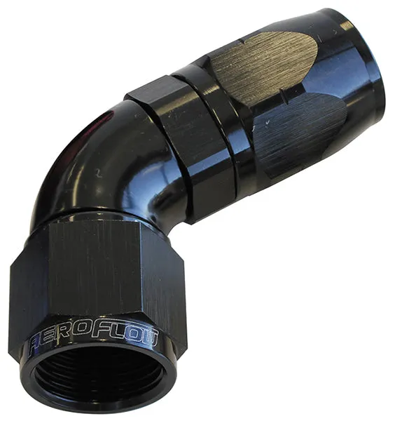 550 Series Cutter One-Piece Full Flow Swivel 60° Hose End -4AN AF558-04BLK