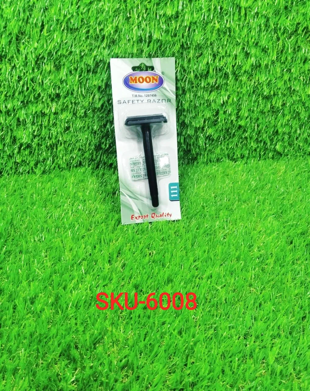 6008 Shaving Razor for Men Blade Razor with Plastic Grip Handle (With Card Packing)