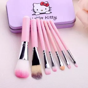 7 Pcs Cute Kitty Makeup Brushes Set