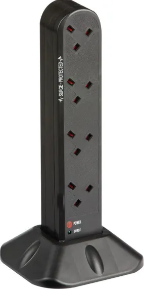 8 Gang 2 Metre Surge Protected Tower