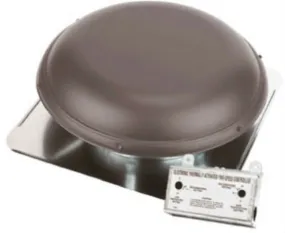 Air Vent 53831 Roof Mounted Power Attic Ventilator, Brown