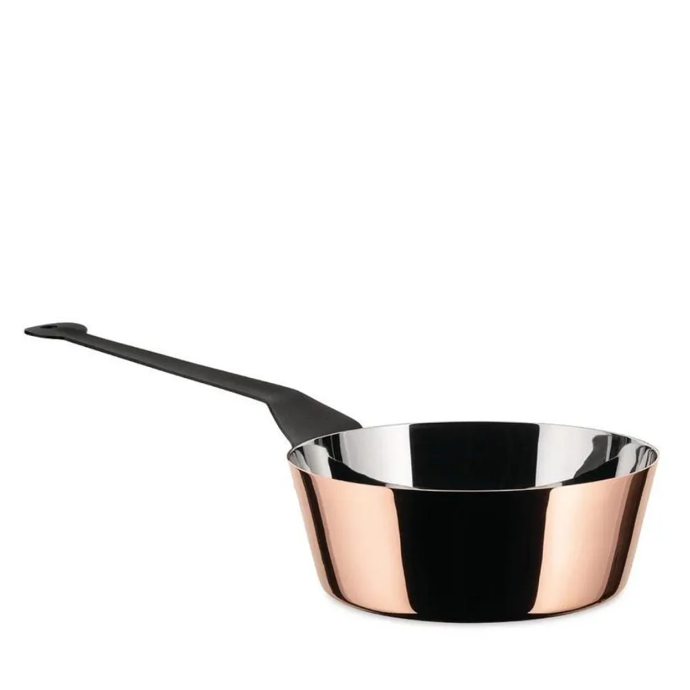 Alessi 90107/20 La Cintura di Orione conical saucepan or sauteuse with long handle diam.20 cm.