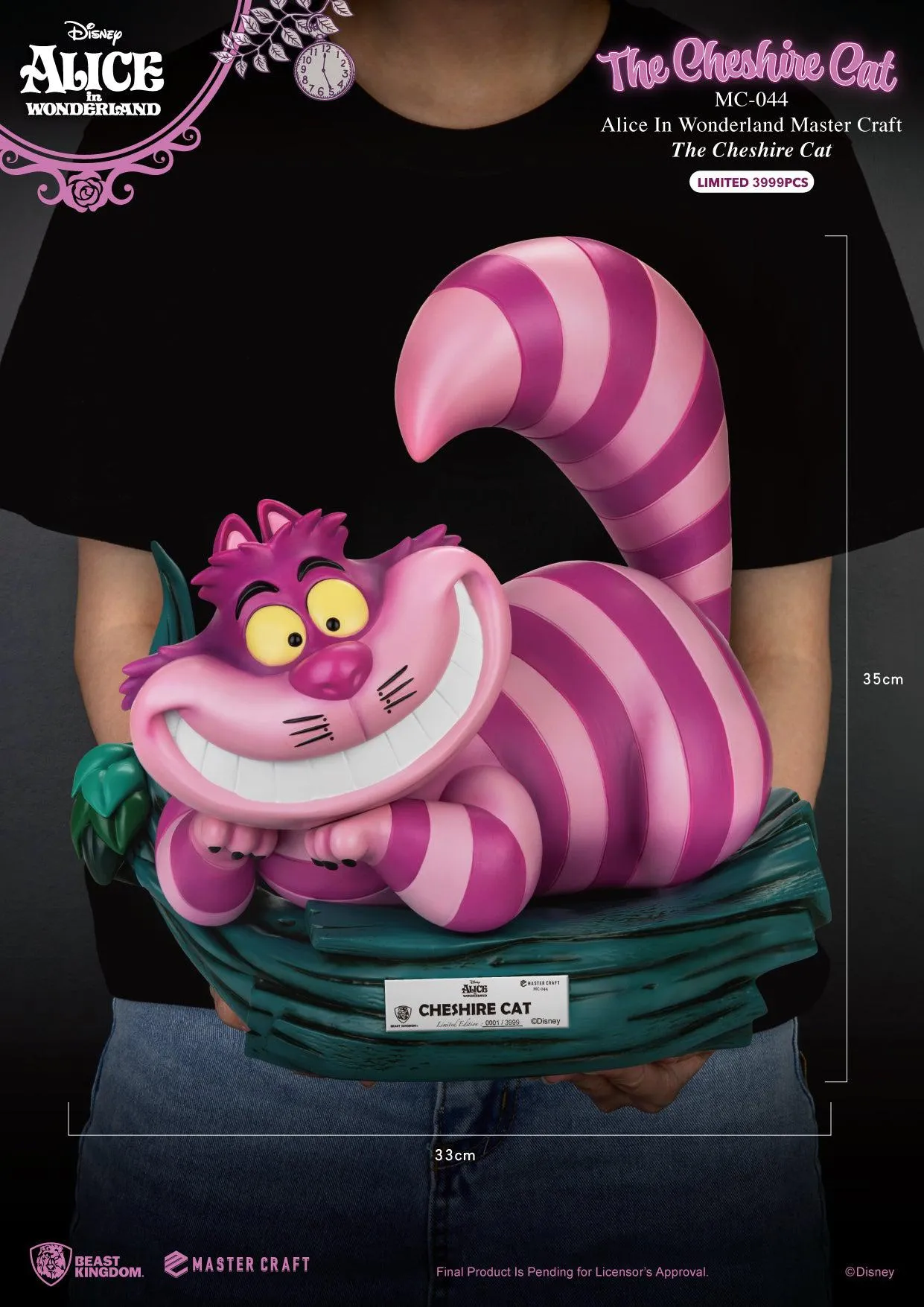 Alice in Wonderland - Cheshire Cat Statue