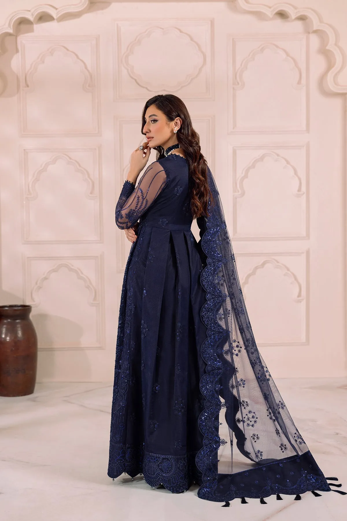 Alizeh Dua Luxury Formals – V01D01A- KHIRAD ( BLUE )