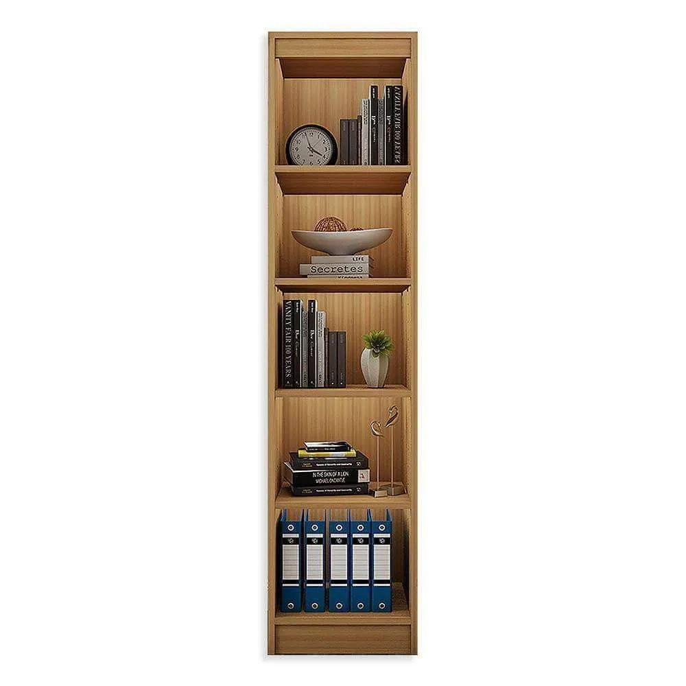 Alpha Bookshelf, 5 Rack Tower, 54" High, Misty Oak