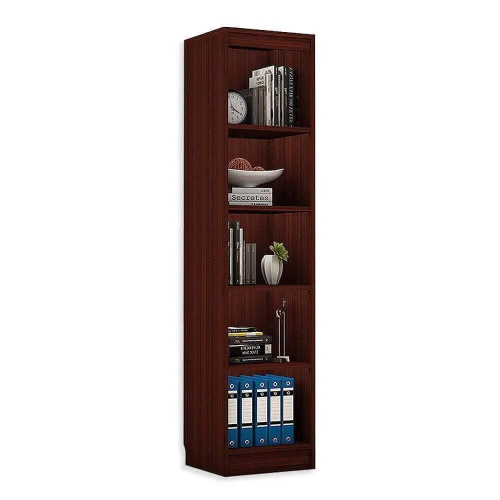 Alpha Trendy Book Shelf, Storage Racks and Shelves, 5 Shelfs, 67" High, Mahogany Finish