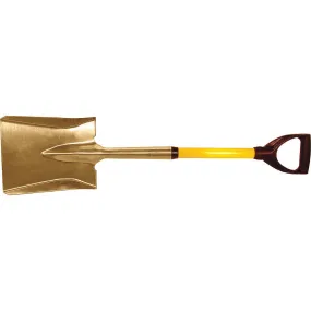 Ampco Non-sparking 37" Flat Head Shovel With Fiberglass Handle | Model : SHOVEL-NS-84FG