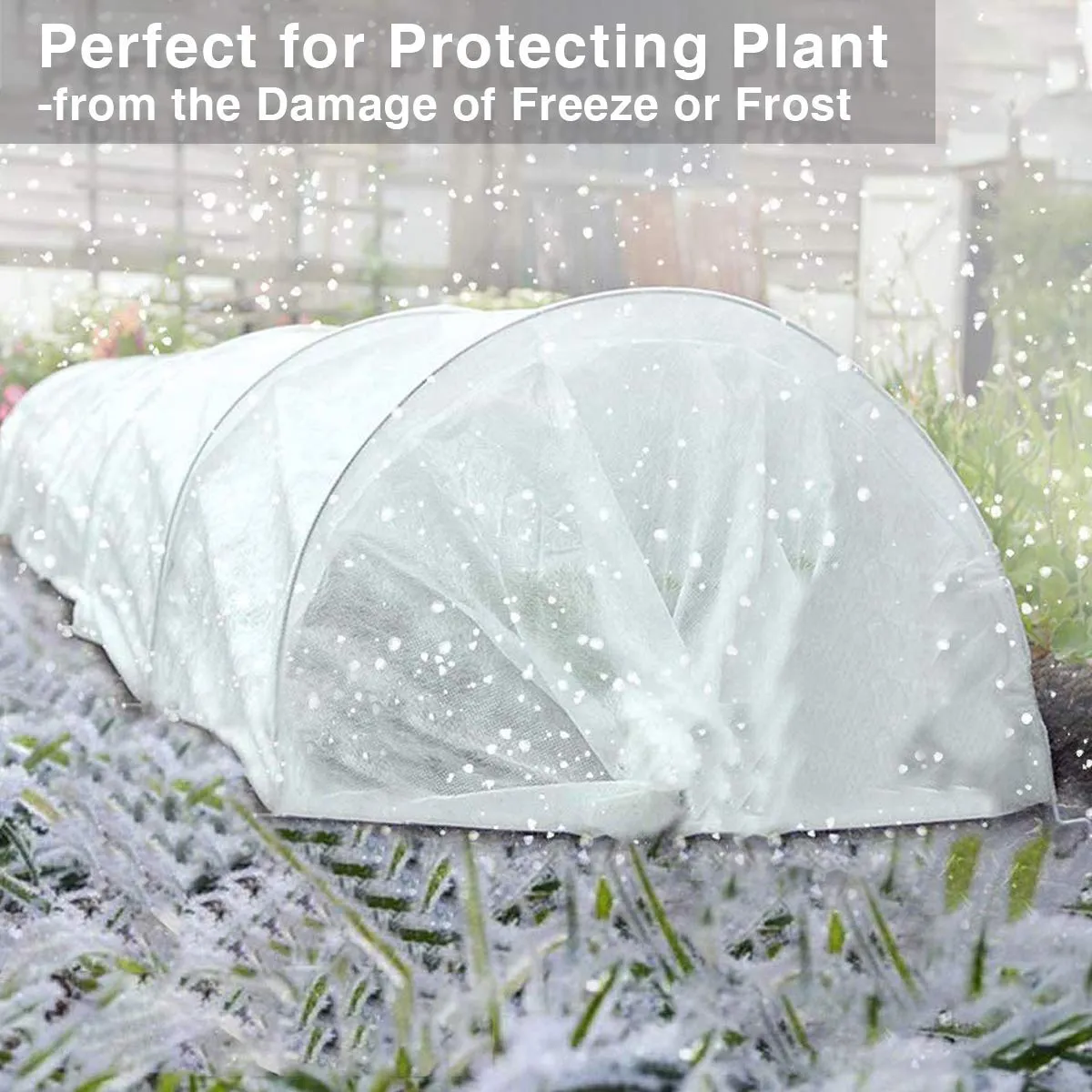 Anaya Mosquito Net Bug Insect Bird Net with Sewn Edges - 10 Ft x 10 Ft Barrier Hunting Blind Plant Cover Garden Mesh Netting for Protect Your Vegetables, Fruits, Flower & Trees, White