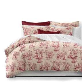 Archamps Toile Red Bedding