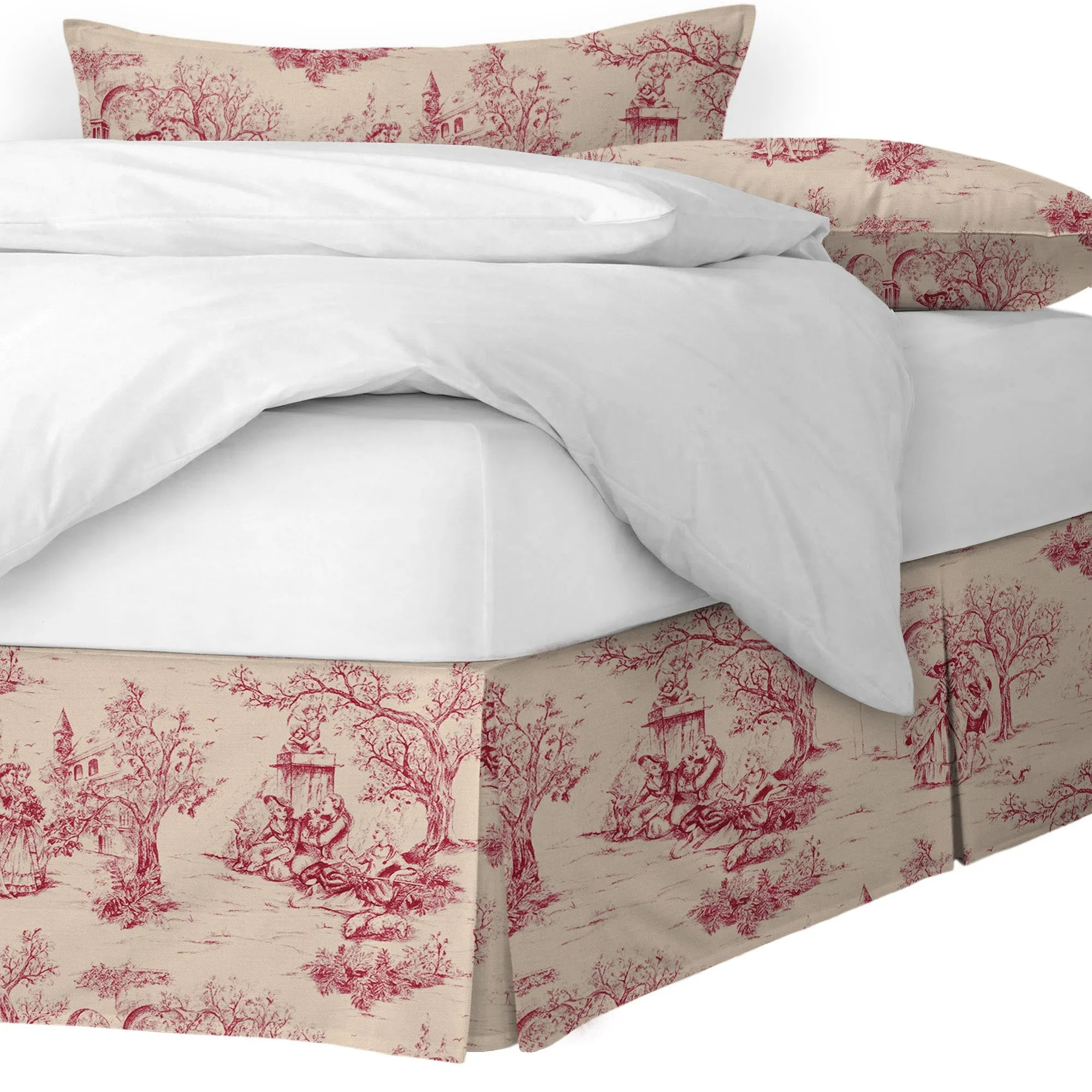 Archamps Toile Red Bedding