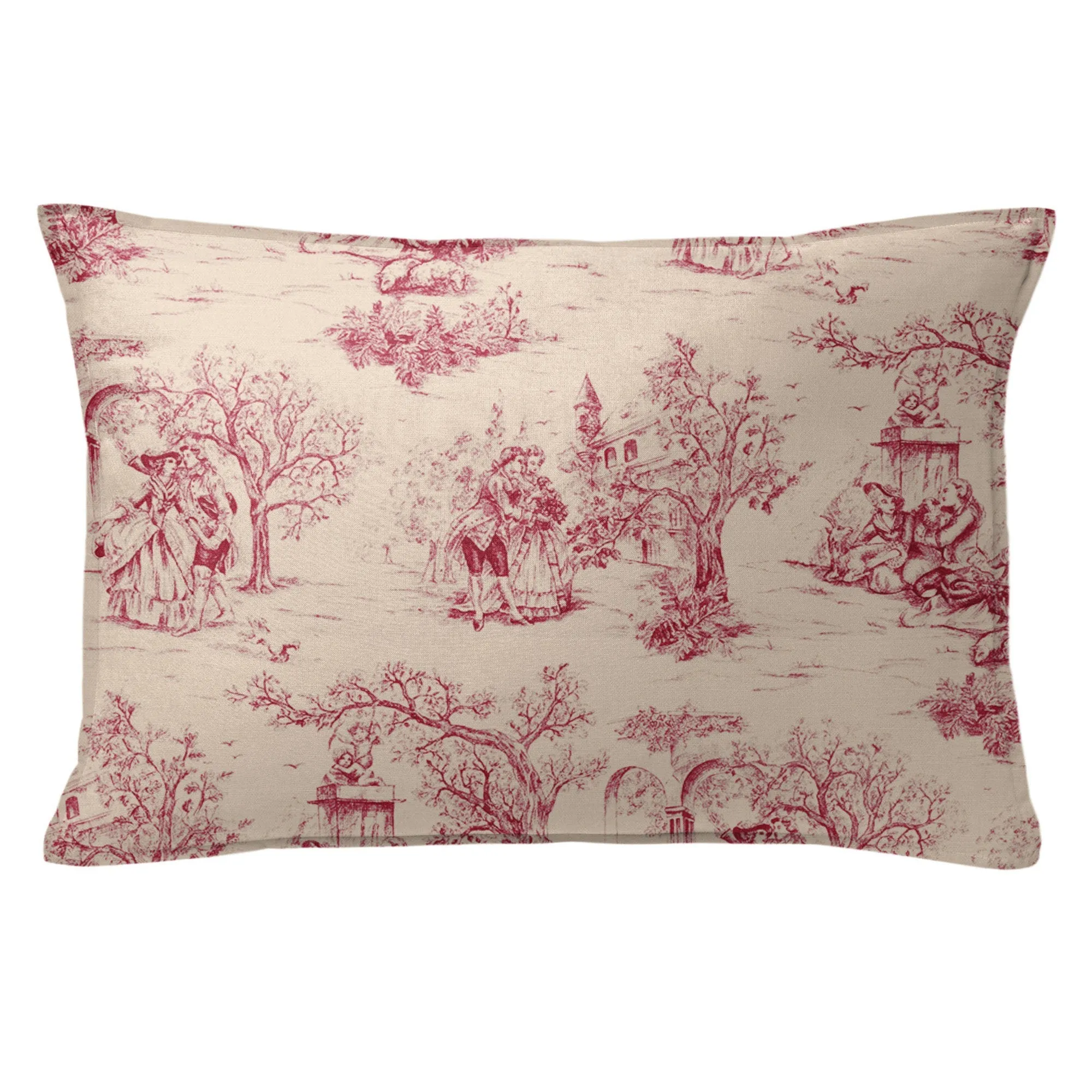 Archamps Toile Red Bedding