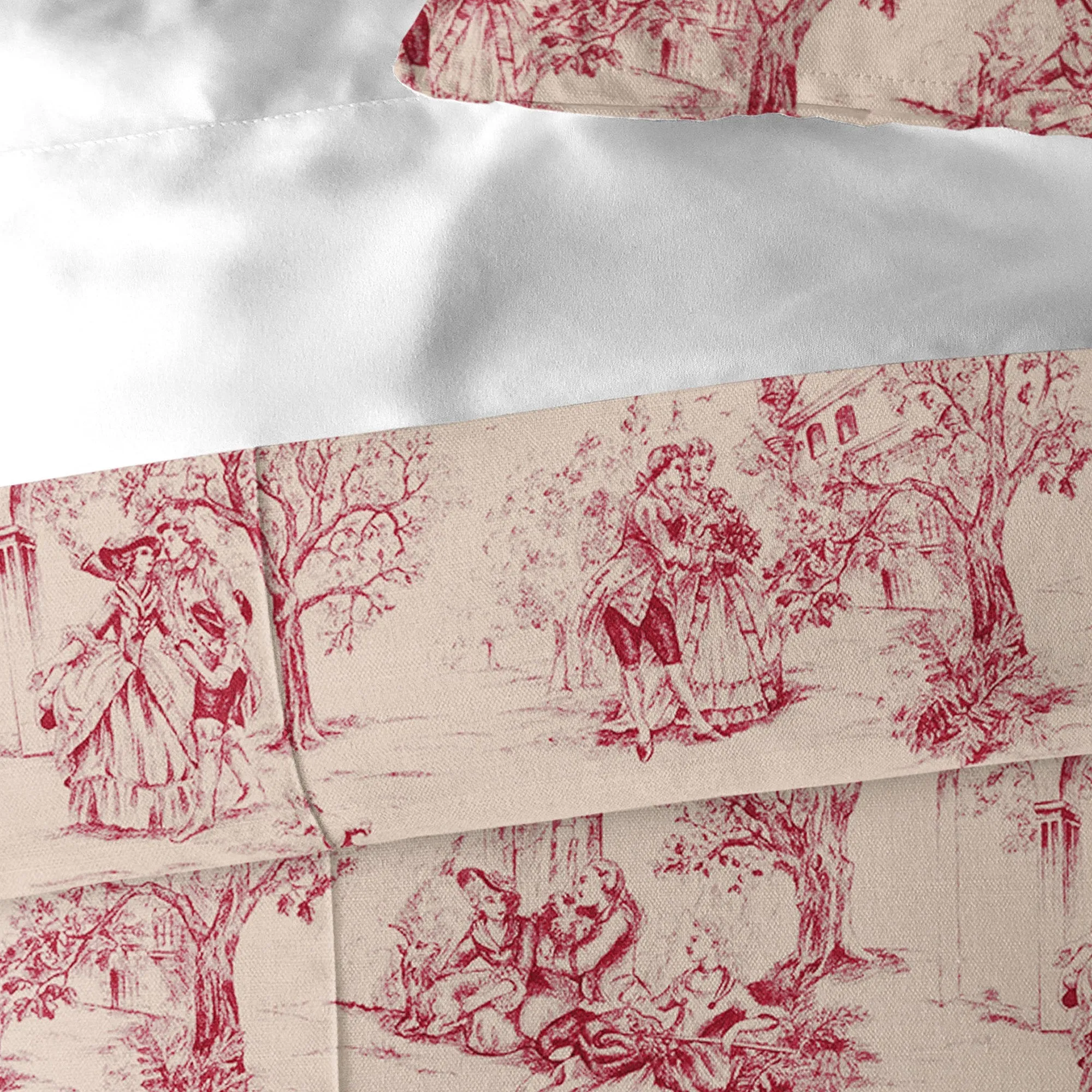 Archamps Toile Red Bedding