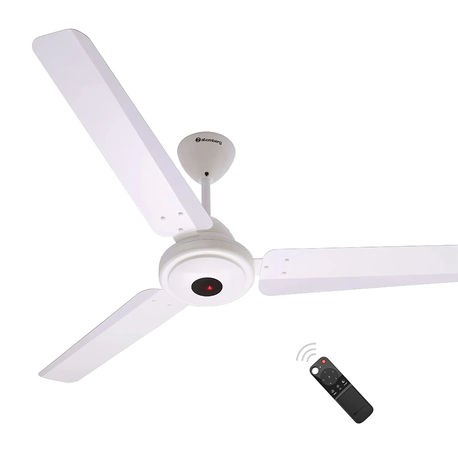 Atomberg Efficio  1200 mm BLDC Motor with Remote 3 Blade Ceiling Fan Pearl white