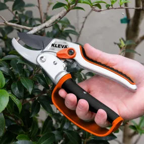 Auto-Rotating Ratchet Pruners - Comfortable Shears With Protective Handle