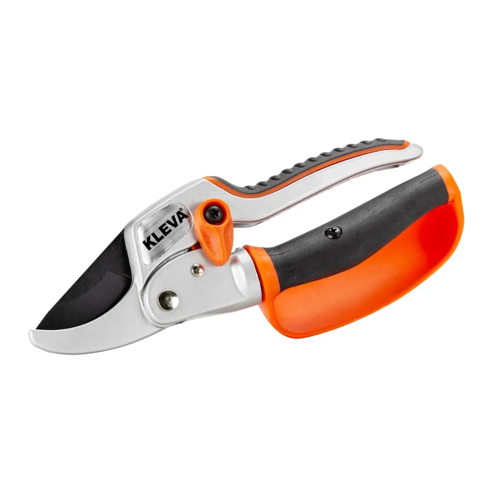 Auto-Rotating Ratchet Pruners - Comfortable Shears With Protective Handle