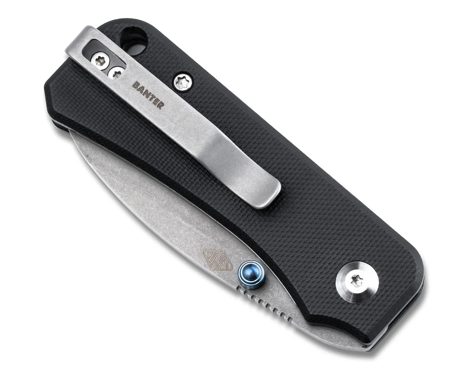 Baby Banter Pocket Knife - Purple G10 - Black Stonewash Nitro V