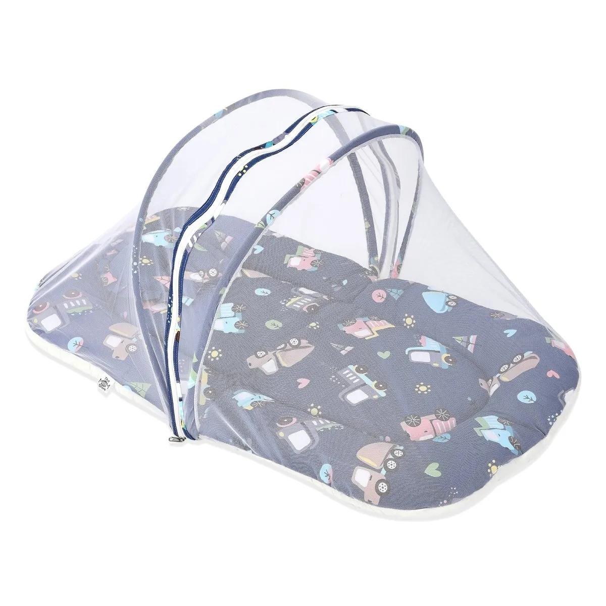 Baby Mosquito Net Portable Bed- Truck Tunes