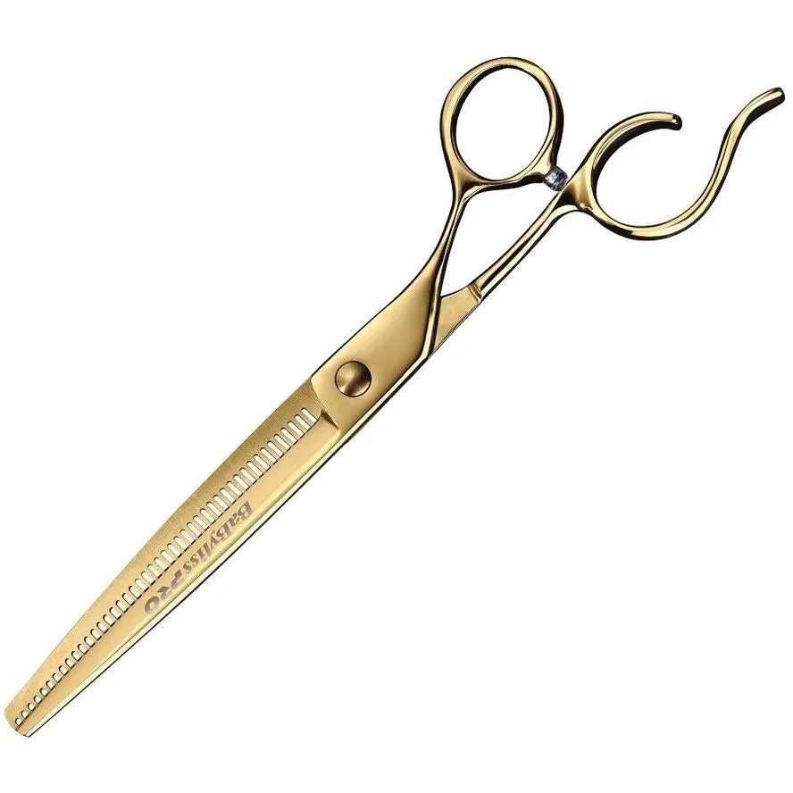 BaByliss Pro Barberology Gold Thinning Shears 7 Inch