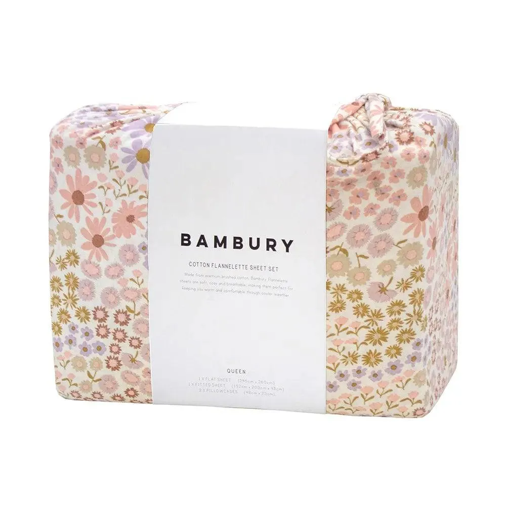 Bambury | Flannelette Sheet Set - Daisy Millie