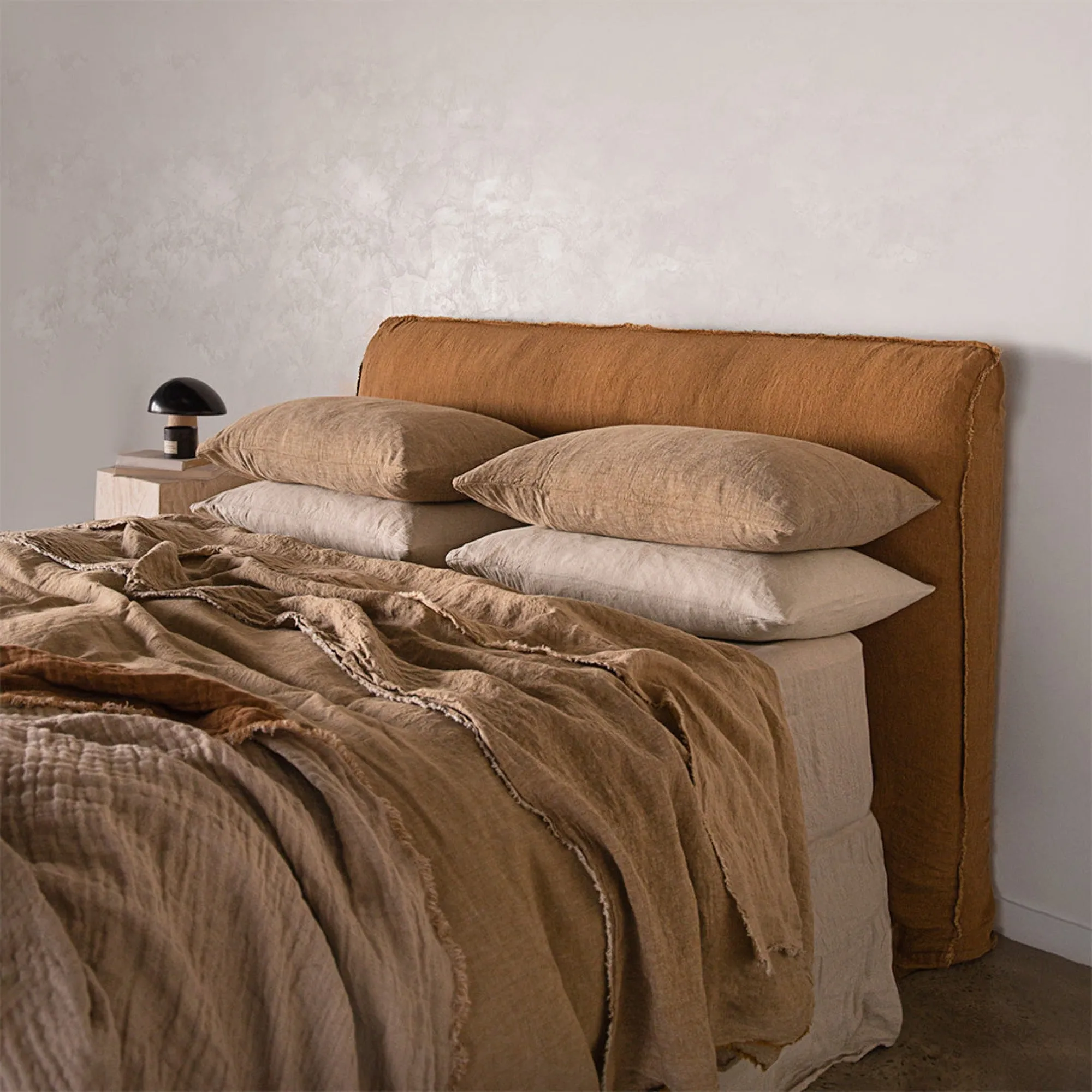 Basix Linen Pillowcase - Sable