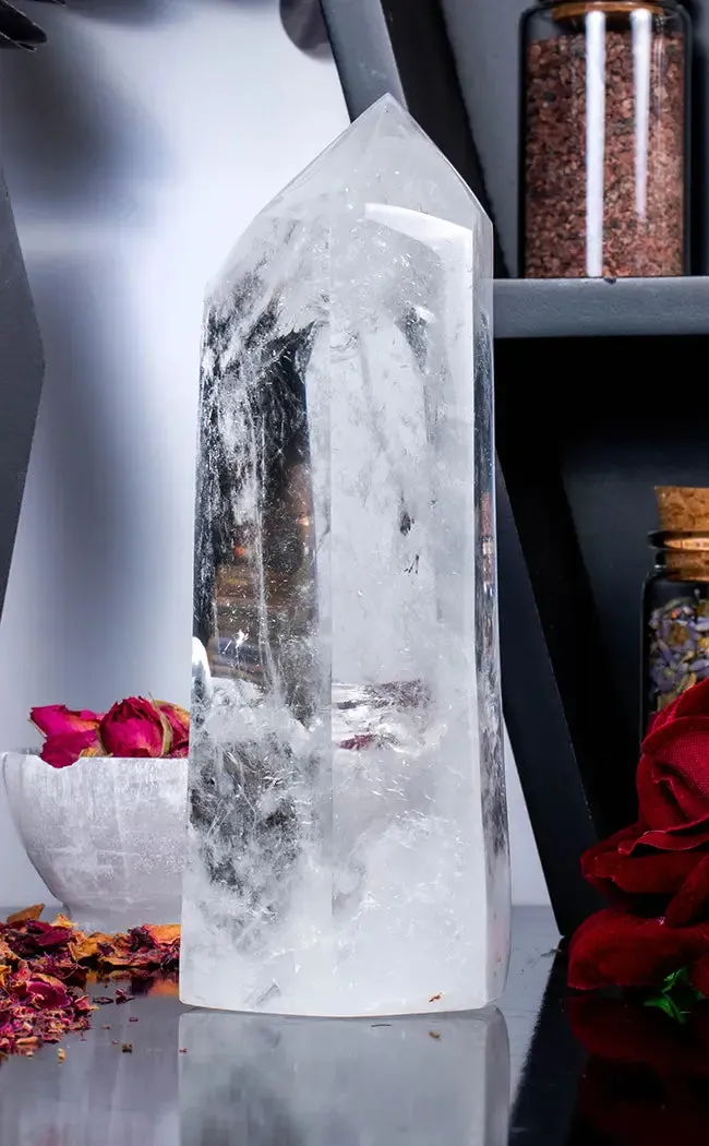 Beautiful Quality Clear Quartz Tower | XXL