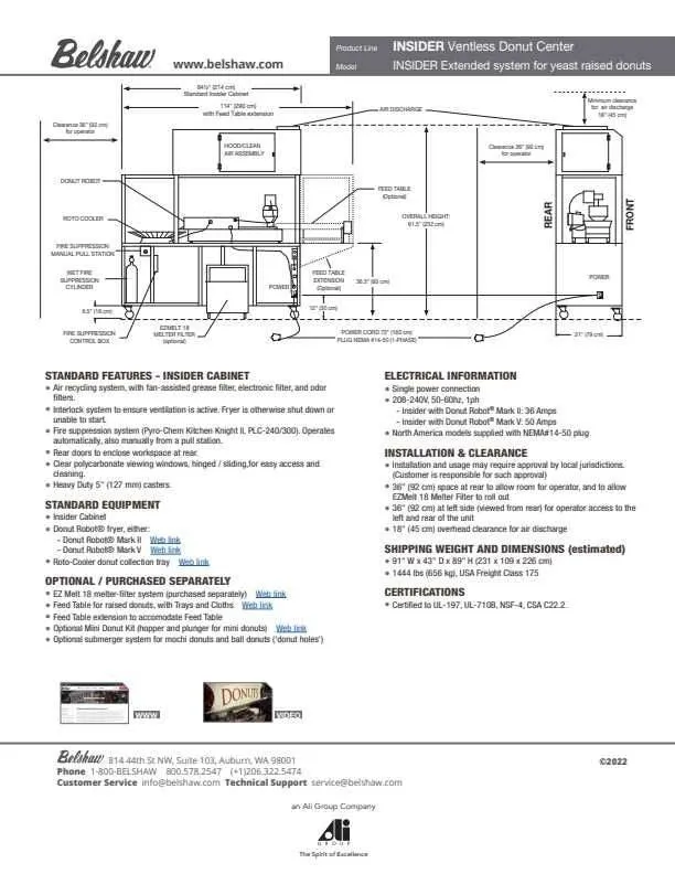 BELSHAW INSIDER Ventless Donut System