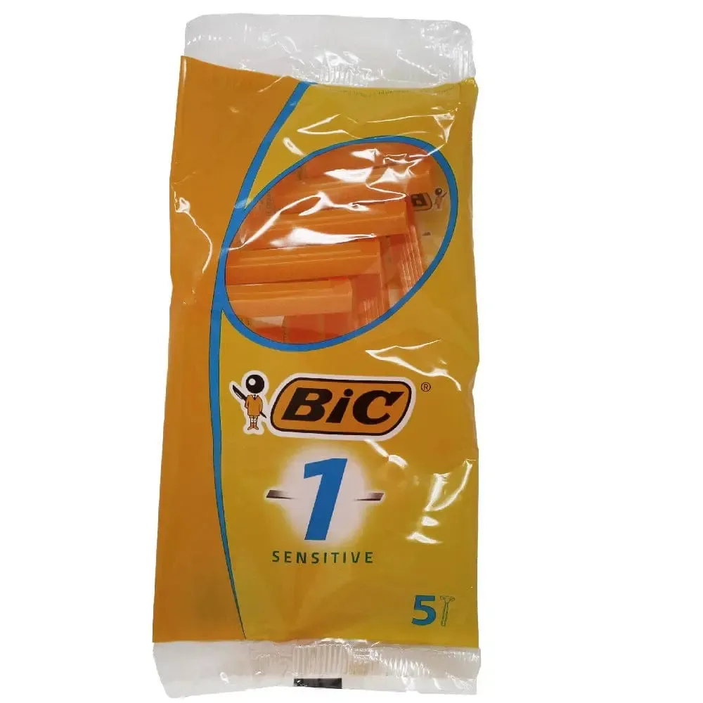 BIC Disposable Razor 5 Count for Sensitive Skin