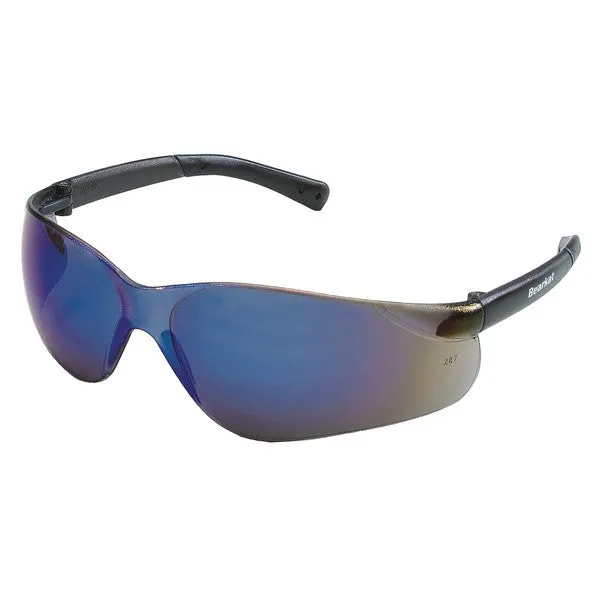 BK118 MCR Safety BearKat BK1 Series Safety Glasses, Blue Mirror Lens