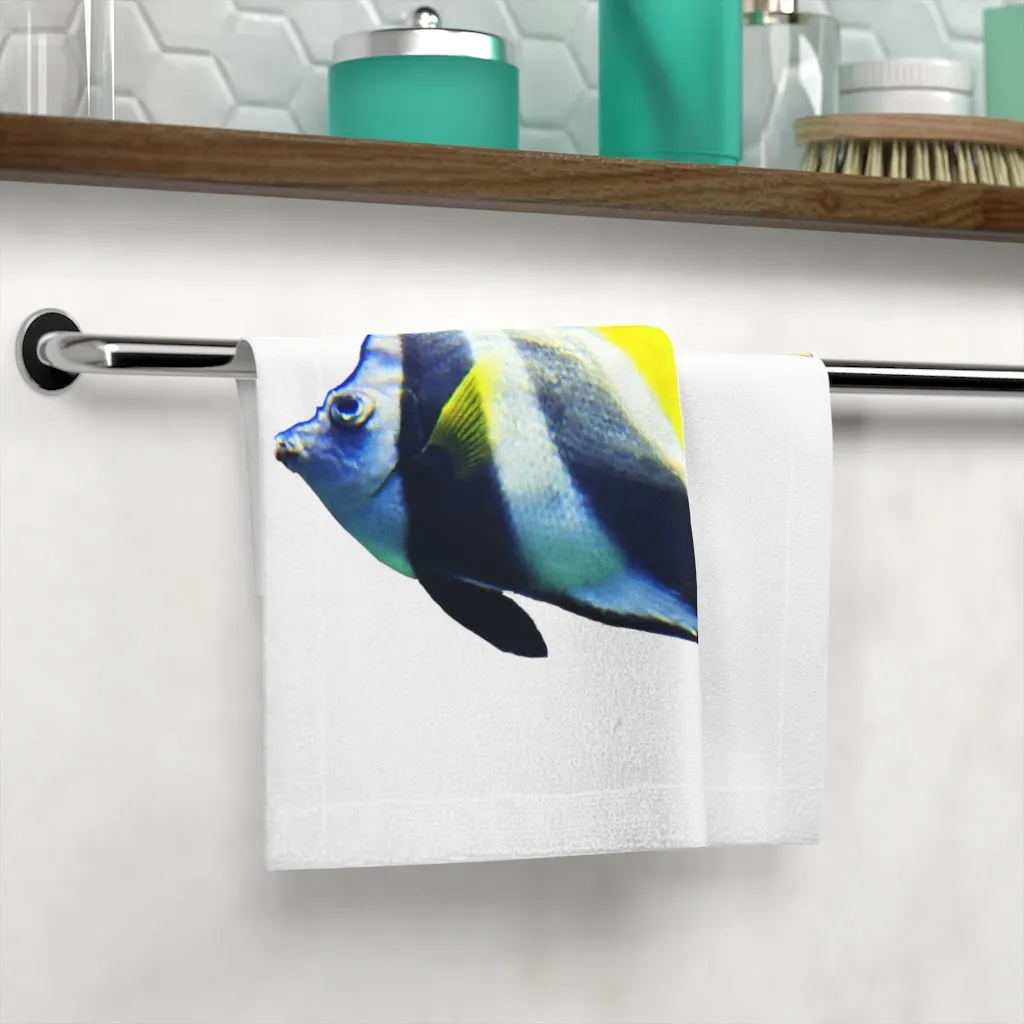 Black and White Fish Face Towel