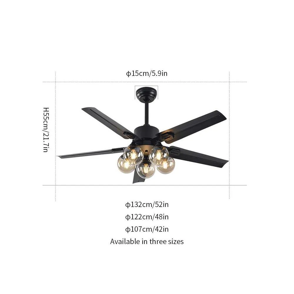 Black Vintage Ceiling Fan