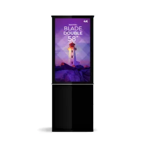 Blade Double, Trio & Quad 58" Tower - Pro 4K UHD Digital Signage Kiosk