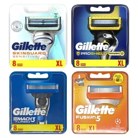 Blades for Gillette Fusion 5 Mach 3 Turbo XL Proshield Skinguard