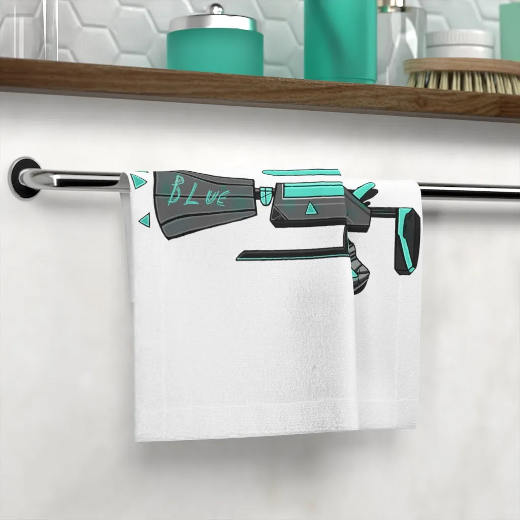 Blue Gun Face Towel