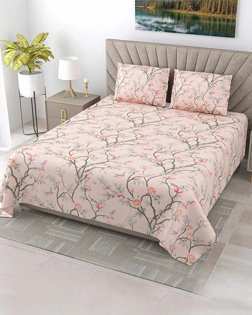 Bluebell Floral Polycotton Flat Bedding Set | King Size | 108 x 108 inches