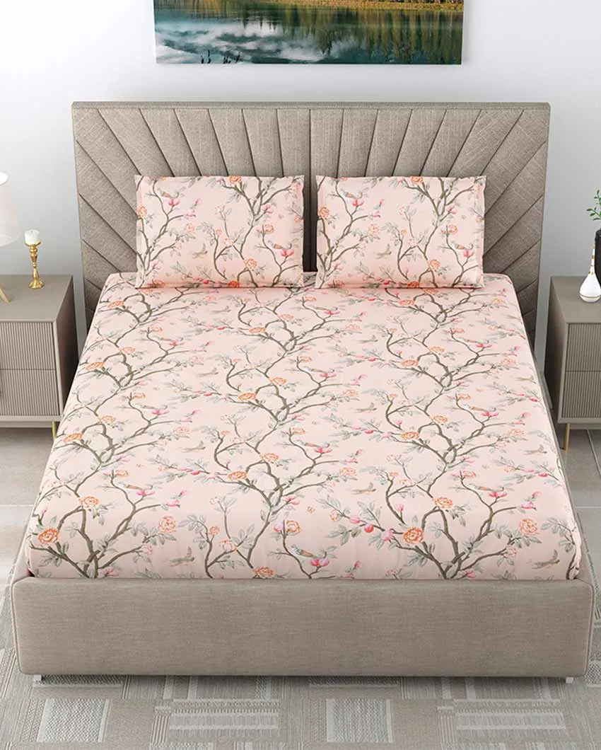 Bluebell Floral Polycotton Flat Bedding Set | King Size | 108 x 108 inches