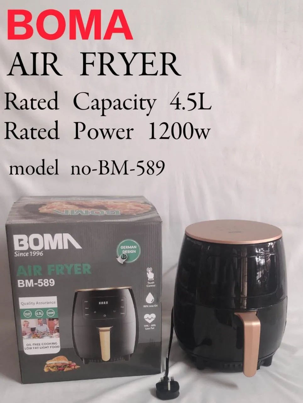 Boma Air Fryer - 4.5L