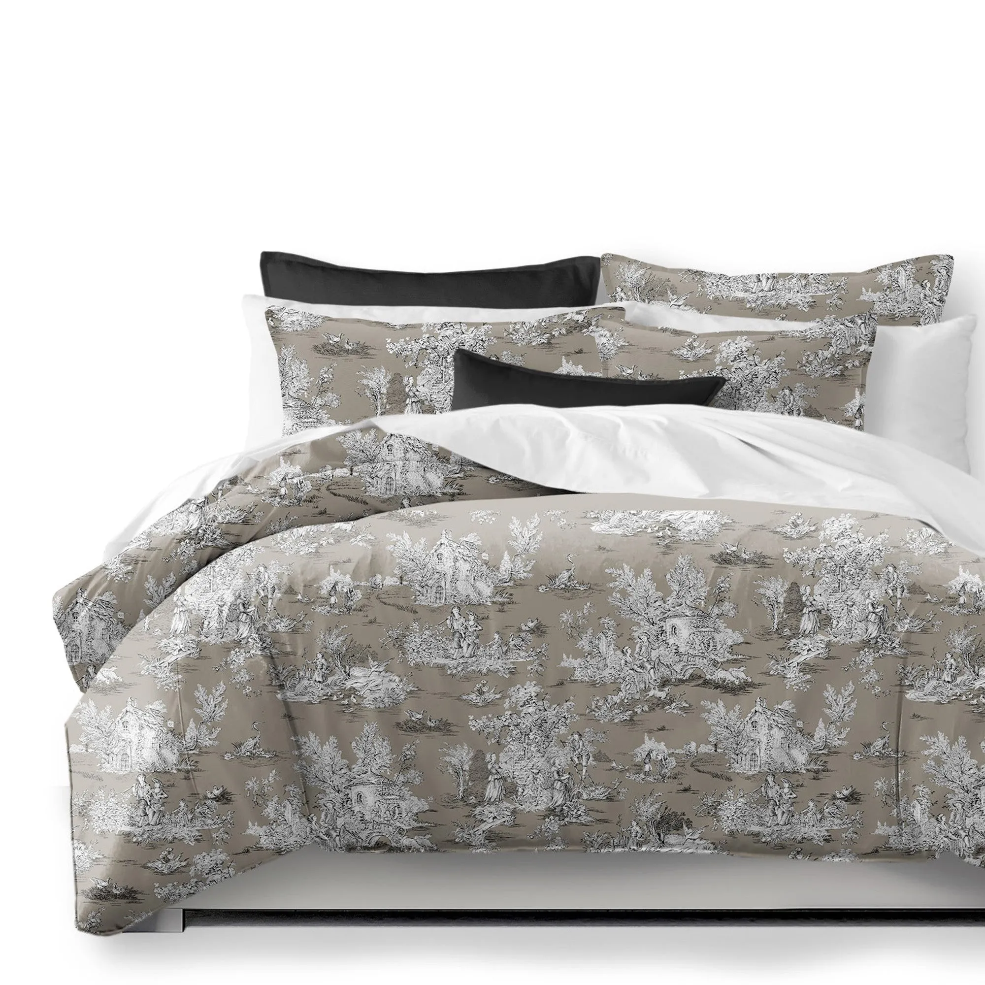 Chateau Taupe/Black Bedding