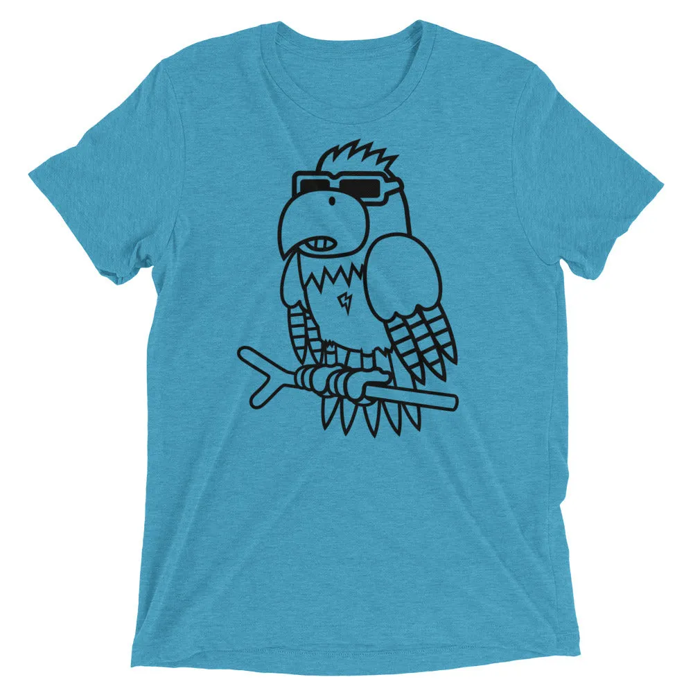 Chill Eagle Tri-Blend Tee Aqua