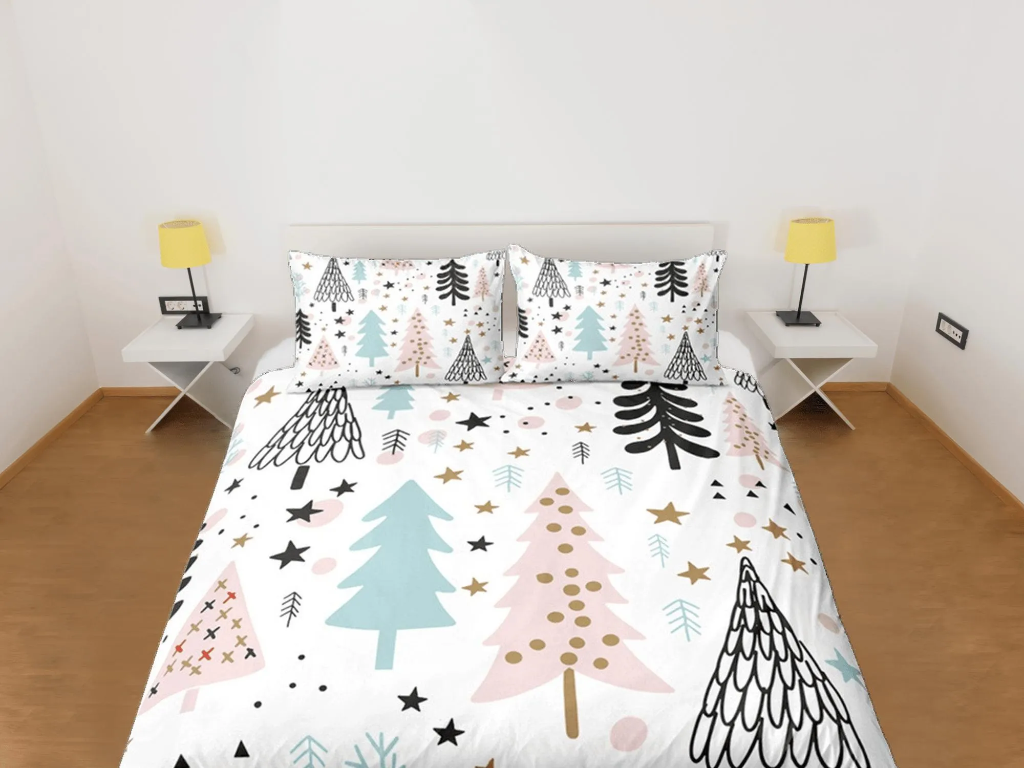 Christmas Gift Duvet Cover Set, Bedspread Holiday Gift Bedding Set