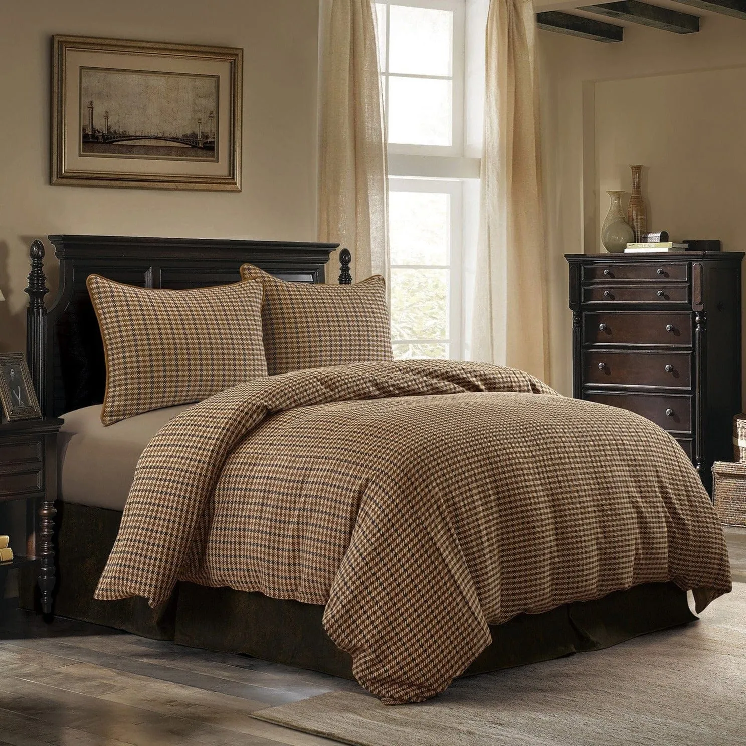 Clifton Houndstooth Bedding Set