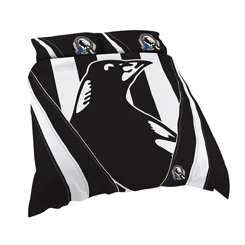 Collingwood Magpies Quilt Doona Duvet Cover Pillow Case Set