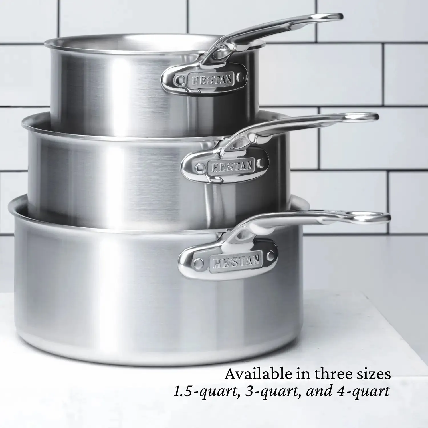 Commercial Clad Stainless Steel Saucepans